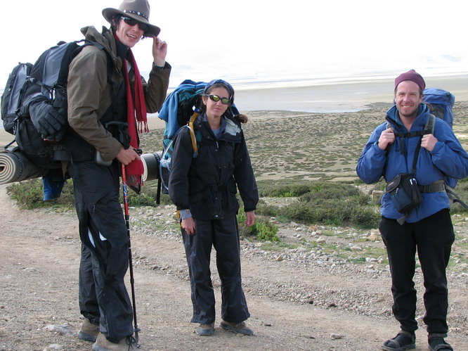 Everyone setting out on the 4 days walk around Mt. Kailash. We went slowly. Darchen, Tibet.